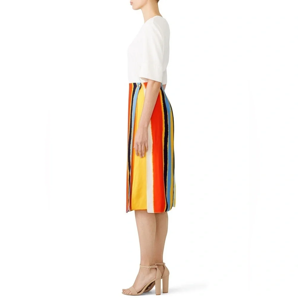 Tory Burch Fiona Balloon Stripe Skirt